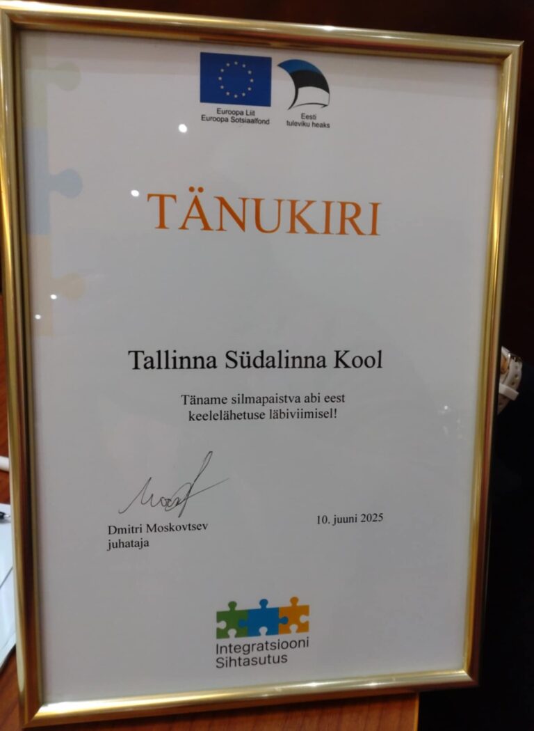 Tänu abi eest keelelähetuse läbiviimisel